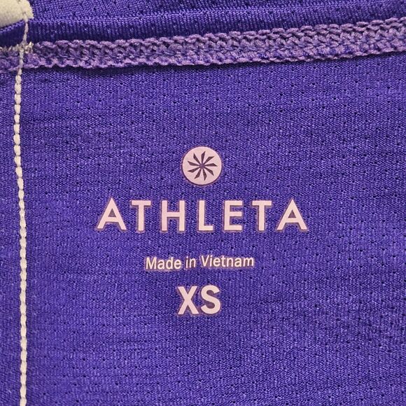 Athleta Uppercut Tank Top T-bar Back Vibrant Cobalt Slate Grey Women's Size XS - Picture 5 of 5